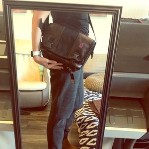 TimBuk2 crossbody brown vegan leather small